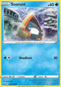 SWORD AND SHIELD, Chilling Reign - 035/163 : Snorunt (Reverse Holo) (8037261869303)