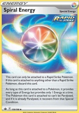 SWORD AND SHIELD, Chilling Reign - 159/163 : Spiral Energy (Reverse Holo) (8037330092279)