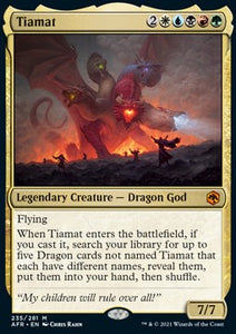 MTG - Adventures in the Forgotten Realms - 235/281 : Tiamat (Non Foil) (8073501442295)