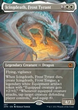 MTG - Adventures in the Forgotten Realms - 287 : Icingdeath, Frost Tyrant (Non Foil) (8283258913015)