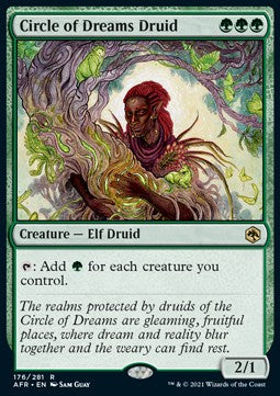 MTG - Adventures in the Forgotten Realms - 176/281 : Circle of Dreams Druid (Non Foil) (7967871729911)