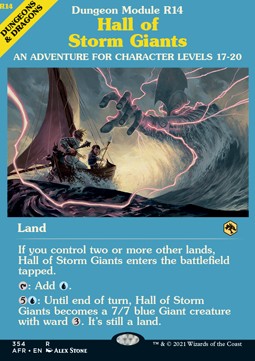 MTG - Adventures in the Forgotten Realms - 354 : Hall of Storm Giants (Foil Showcase) (7967828967671)