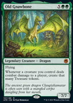 MTG - Adventures in the Forgotten Realms - 197/281 : Old Gnawbone (Non Foil) (7967829197047)