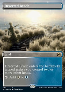 MTG - Innistrad: Midnight Hunt - 281 : Deserted Beach (Non Foil) (Borderless) (8046708523255)