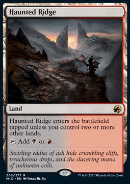 MTG - Innistrad: Midnight Hunt - 263/277 : Haunted Ridge (Foil) (8046714290423)