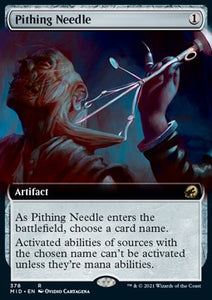 MTG - Innistrad: Midnight Hunt - 378 : Pithing Needle (Foil) (Borderless) (8042316923127)