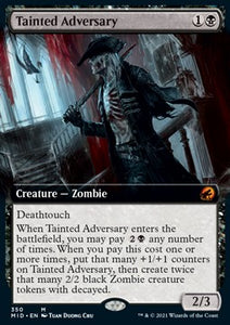 MTG - Innistrad: Midnight Hunt - 350 : Tainted Adversary (Foil) (Borderless) (8052222787831)