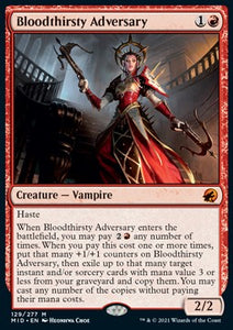 MTG - Innistrad: Midnight Hunt - 129/277 : Bloodthirsty Adversary (Non Foil) (8052224622839)