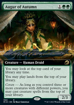 MTG - Innistrad: Midnight Hunt - 360 : Augur of Autumn (Foil) (Borderless) (8042314694903)