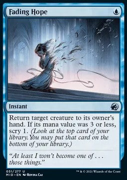 MTG - Innistrad: Midnight Hunt - 051/277 : Fading Hope (Foil) (8052570652919)