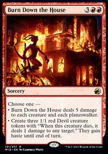 MTG - Innistrad: Midnight Hunt - 131/277 : Burn Down the House (Non Foil) (8267194728695)