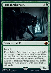 MTG - Adventures in the Forgotten Realms - 194/281 : Primal Adversary (Non Foil) (9499199045879)