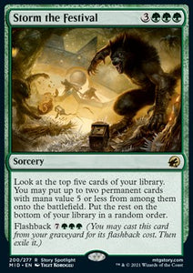 MTG - Innistrad: Midnight Hunt - 200/277 : Storm the Festival (Non Foil) (8267214782711)