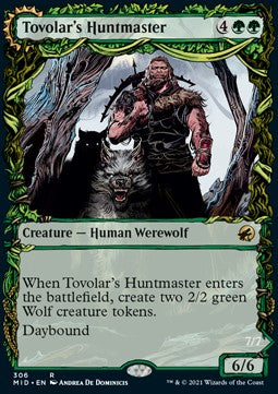 MTG - Innistrad: Midnight Hunt - 306 : Tovolar's Huntmaster // Tovolar's Packleader (Non Foil) (Showcase) (8107980194039)