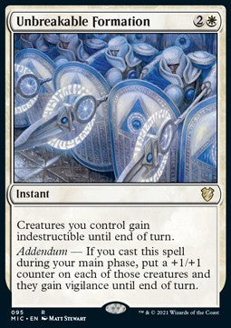 MTG - Innistrad: Midnight Hunt - Commander - 095 : Unbreakable Formation (Non Foil) (9504835043575)