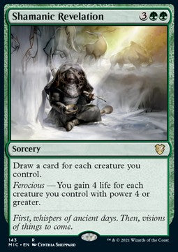 MTG - Innistrad: Midnight Hunt - Commander - 143 : Shamanic Revelation (Non Foil) (8107966333175)