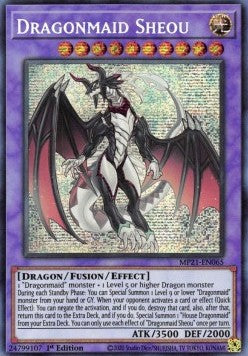 YGO - 2021 Tin of Ancient Battles - MP21-EN065 : Dragonmaid Sheou (Secret Rare) - 1st Edition (8079541469431)