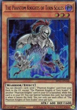 YGO - Tin of Ancient Battles 2021 - MP21-EN168 : The Phantom Knights of Torn Scales (Ultra Rare) - 1st Edition (8064313590007)