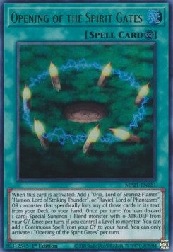 YGO - 2021 Tin of Ancient Battles - MP21-EN251 : Opening of the Spirit Gates (Ultra Rare) (1st Edition) (8370246615287)