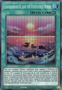 YGO - Burst of Destiny - BODE-EN059 : Floowandereeze and the Unexplored Winds (Super Rare) - 1st Edition (8064471793911)