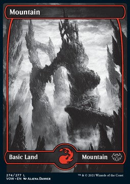 MTG - Innistrad: Crimson Vow - 274 : Mountain (Foil) (Full Art) (8100935336183)