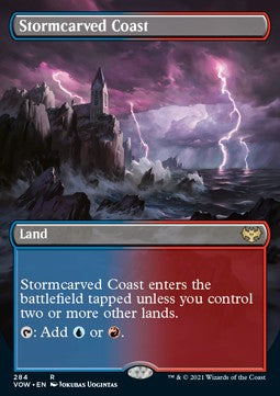 MTG - Innistrad: Crimson Vow - 0284 : Stormcarved Coast (Foil) (Borderless) (8071661224183)