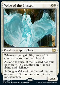 MTG - Innistrad: Crimson Vow - 044/277 : Voice of the Blessed (Foil) (8071662731511)