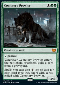 MTG - Innistrad: Crimson Vow - 191/277 : Cemetery Prowler (Non Foil) (8071658864887)