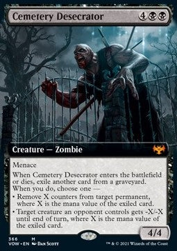 MTG - Innistrad: Crimson Vow - 366 : Cemetery Desecrator (Non Foil) (Borderless) (8288913752311) (8371010437367)