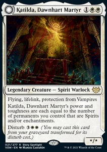 MTG - Innistrad: Crimson Vow - 021/277 : Katilda, Dawnhart Martyr // Katilda's Rising Dawn (Non Foil) (9499223326967)