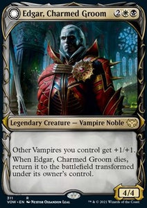 MTG - Innistrad: Crimson Vow - 311 : Edgar, Charmed Groom // Edgar Markov's Coffin (Non Foil) (Showcase) (9499205599479)