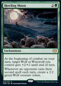 MTG - Innistrad: Crimson Vow - 204/277 : Howling Moon (Non Foil) (9499230798071)