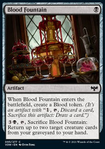 MTG - Innistrad: Crimson Vow - 095/277 : Blood Fountain (Non Foil) (8345859162359)