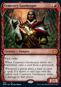 MTG - Innistrad: Crimson Vow - 304 : Cemetery Gatekeeper (Showcase) (Foil) (8288914866423)