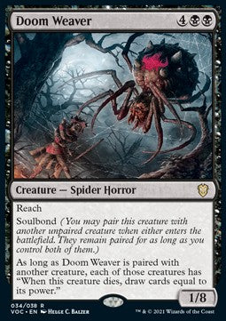 MTG - Innistrad: Crimson Vow - Commander - 034 : Doom Weaver (Non Foil) (9506045722871)