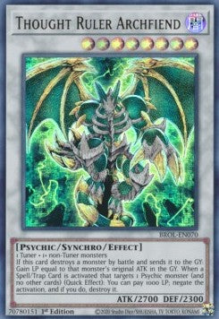 Brothers of Legend - BROL-EN070 : Thought Ruler Archfiend (Ultra Rare) - 1st Edition (8079945662711)