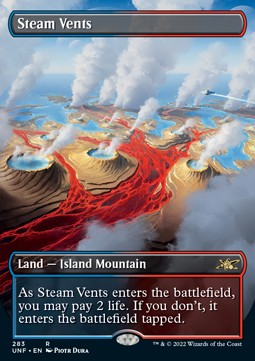 Unfinity - 283 : Steam Vents (Borderless) (Non Foil) (9497087344887)