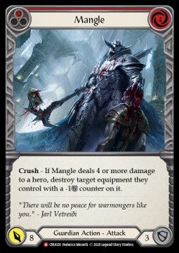 Crucible Of War (1st Edition) - CRU026 : Mangle (Red) (Non Foil) (8057096831223)