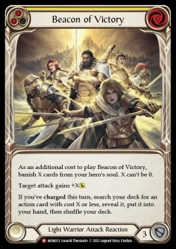 Flesh & Blood - Monarch (1st Edition) - MON033 : Beacon of Victory (Yellow) (Non Foil) (8070681297143)
