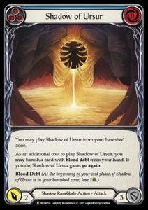 Flesh & Blood - Monarch (UNL) - MON156 : Shadow of Ursur (Blue) (Non Foil) (8057067438327)