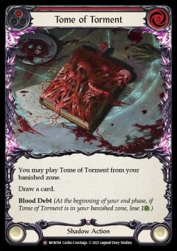 Flesh & Blood - Monarch (UNL) - MON194 : Tome of Torment (Red) (Non Foil) (8057065996535)
