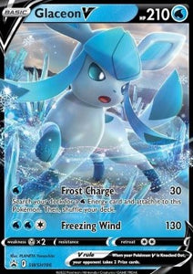 SWORD AND SHIELD, Black Star Promo - SWSH196 : Glaceon V (Half Art) (7986383454455)