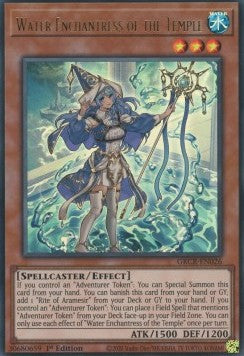 YGO - The Grand Creators - GRCR-EN026 : Water Enchantress of the Temple (Ultra Rare) - 1st Edition (8063625363703)