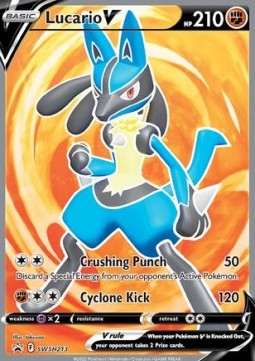 SWORD AND SHIELD, Black Star Promo - SWSH213 : Lucario V (Full Art) (8411580530935)