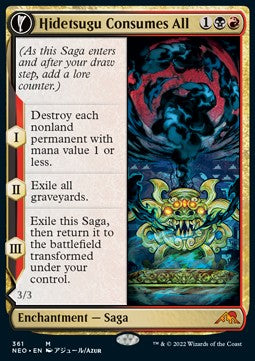 Kamigawa Neon Dynasty - 361 : Hidetsugu Consumes All // Vessel of the All-Consuming (Foil Showcase) (7967830802679)