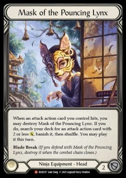 Everfest (1st Edition) - EVR037 : Mask of the Pouncing Lynx (Cold Foil) (8265171370231)