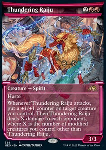 Kamigawa Neon Dynasty - 389 : Thundering Raiju (Non Foil) (Showcase) (8107586945271)