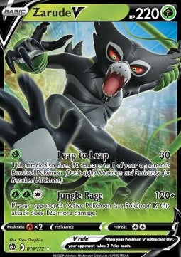 SWORD AND SHIELD, Brilliant Stars - 016/172 : Zarude V (Half Art)