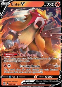 SWORD AND SHIELD, Brilliant Stars - 022/172 : Entei V (Half Art) (9532705767671)