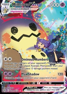 SWORD AND SHIELD, Brilliant Stars - TG17/TG30 : Mimikyu VMAX (Full Art) (14845968482685)